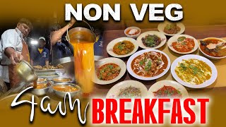 4 AM NonVeg Breakfast at Hotel Nayab  Hyderabad street food [upl. by Aksoyn]