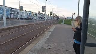 tram arrives at st chads road tram stop this morning101024 [upl. by Eltsirhc]