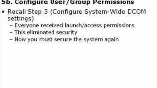 OPC amp DCOM  Part 5 Restore Windows Security [upl. by Attenad]