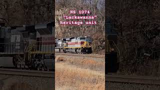 Norfolk Southerns Lackawanna heritage unit trains [upl. by Dreda]