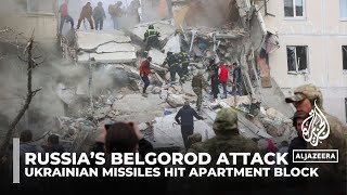 Russia’s Belgorod attack Ukrainian missiles hit apartment block [upl. by Nameerf]