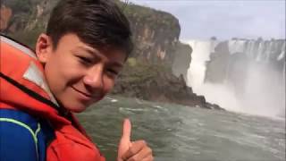 Iguazu Falls boat ride Getting soaked and paying for the privilege [upl. by Dolores]