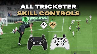 ALL TRICKSTER SKILL CONTROLS in EAFC24 w ONLINE GAMEPLAY EXAMPLES [upl. by Nnylarat]