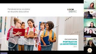 Présentation du Portrait de la Montérégie  Persévérance scolaire et réussite éducative  IRCM [upl. by Anen]