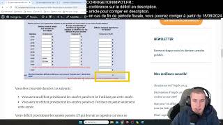 URGENT  Bug sur le déficit foncier sur la déclaration 2024 Comment vérifier et corriger [upl. by Enellij316]