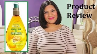 Garnier Fructis Marvelous Oil Deep Nourish 5 Action Hair Elixir Review [upl. by Dallis784]