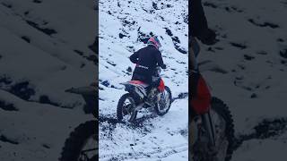 KTM SX 250 FIRST SNOW [upl. by Eatnoled400]