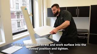 Humanscale Quickstand Eco Installation Video [upl. by Bohannon]