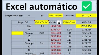 Nivelación topográfica  Plantilla Excel Profesional ✅ [upl. by Lobiv6]