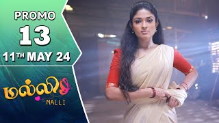 Malli Serial  Episode 13 Promo  11th May 24  Nikitha  Vijay  Saregama TV Shows Tamil [upl. by Tricia]