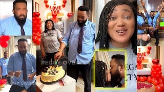 See How Fredrick Leonard Was BEAUTIFULLY Surprised By His Wife Peggy Ovire on His Birthday Today [upl. by Liamsi400]