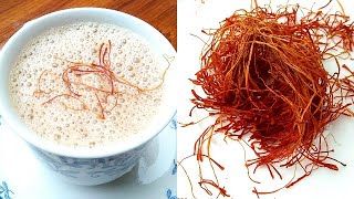 Zafran ki chai  زعفرانی چاے  Saffron Tea Recipe  Kesar Pista Chai [upl. by Llenwad]