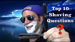 Top 10 Shaving Questions People Ask Me  Geofatboy [upl. by Trauner749]