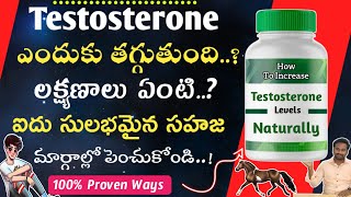 How to increase Testosterone levels naturally  causes  treatment options explained by pharmacist [upl. by Saoj246]