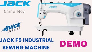 JACK F5 INDUSTRIAL SEWING MACHINE DEMO  JACK F5 [upl. by Lleynod366]