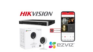 COMO AÑADIR CAMARA EZVIZ C1C A NVR HIKVISION DS7616NIQ2 [upl. by Nnaitak]