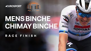 “INSANE SPEED”🔥  BincheChimayBinche 2024 Mens Elite Final Kilometres  Eurosport Cycling [upl. by Dilan]