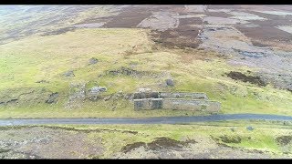 Bolts law engine house by drone Weardale Co Durham Abandoned place UK [upl. by Schreck]