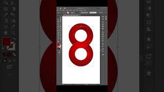 Number 8 Logo Design in Adobe Illustrator cc logodesign logomaker illustrator [upl. by Vlad]