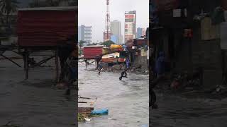 Typhoon Enteng Update On the Ground at Baseco Compound Tondo Manila shorts [upl. by Amaris101]