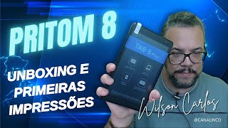 TABLET PRITOM 8  UNBOXING E PRIMEIRAS IMPRESSÕES [upl. by Yttocs808]