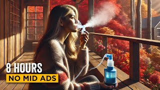 Autumnal NEBULISER session on a veranda over a forest  AEROSOL white noise ASMR [upl. by Gnet]