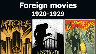 Foreign movies from the 1920s [upl. by Orfinger]