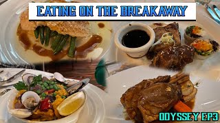 FOOD on the Norwegian BREAKAWAY Complimentary SitDown Restaurants American Odyssey Ep 3 🇺🇸 🇨🇦 [upl. by Thorin]