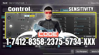 NEW UPDATE 34🔥BEST SENSITIVITY CODE  CONTROL SETTINGS BGMIPUBG MOBILE [upl. by Yllet]
