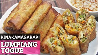 LUMPIANG TOGUE  LUMPIANG GULAY  VEGETABLE SPRINGROLL  HUNGRY MOM COOKING [upl. by Abott62]