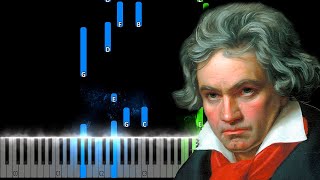 Beethoven  Symphony No7 in A major op92  II Allegretto Piano Tutorial [upl. by Aihsotan760]