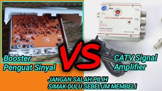 Uji Coba Booster Vs CATV Signal Amplifier [upl. by Anoyek]