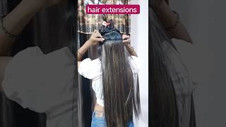 hair extensions thin hair shortvideo viral shorts hair extension [upl. by Ennirak]