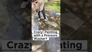 Crazy😱‼️Painting with a Pressure Washer‼️ [upl. by Ojela]