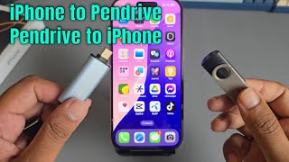 iPhone 1616 Plus16 ProMax How to transfer file Pendrive to iPhone [upl. by Llabmik722]