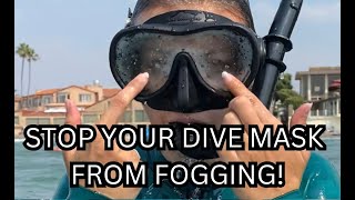 HOW TO STOP YOUR NEW DIVE MASK FROM FOGGING [upl. by Long461]