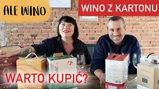 Testujemy CZERWONE WINA z KARTONU  Recenzja Ale Wino [upl. by Hpeseoj]