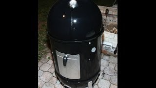 Weber Smokey Mountain Cooker Smoker Review and Hot Wings [upl. by Namwen]