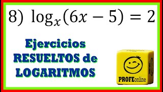 ✅ Nuevo EJERCICIO RESUELTO de LOGARITMO 👈 Resolución de ejercicios de Logaritmos [upl. by Gardener]