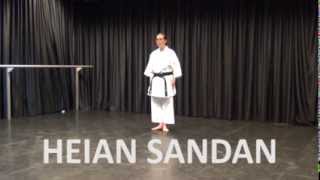 Kata Heian Sandan  Online Karate tutorial [upl. by Ameehs]