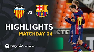 Highlights Valencia CF vs FC Barcelona 23 [upl. by Frendel747]