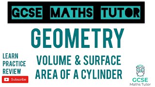 Volume amp Surface Area of a Cylinder  Grade 5 Crossover Series  GCSE Maths Tutor [upl. by Eugenie]