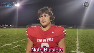 Crestwood Red Devils RB Nate Blasiole after their 406 win over Beachwood [upl. by Chappell820]