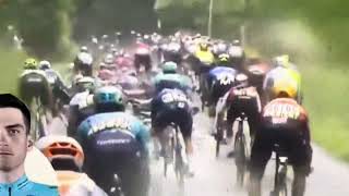 Criterium Du Dauphine 2024 Stage 5 CRASH [upl. by Nikoletta]