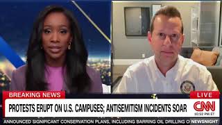 Moskowitz on CNN Recounts Columbia University Visit amid Antisemitic Protests [upl. by Enaelem381]