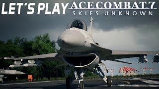 Lets Play Ace Combat 7 Skies Unknown  Mission 1  Expert Controls [upl. by Hokanson737]