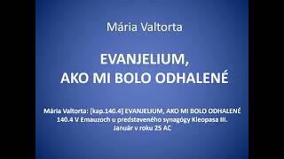 Mária Valtorta kap1404 EVANJELIUM AKO MI BOLO ODHALENÉ [upl. by Aivatahs877]