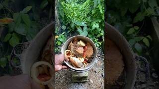 Outdoor Cooking In Jamaica  Preparing Brown Stew Fish shortsfeed outdoorcooking outdoors [upl. by Townsend]