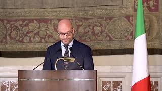 Relazione annuale Auditel 2023 lintervento del Presidente Fontana [upl. by Yklam]