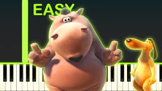 THE LION SLEEPS TONIGHT  EASY Piano Tutorial [upl. by Coffeng308]